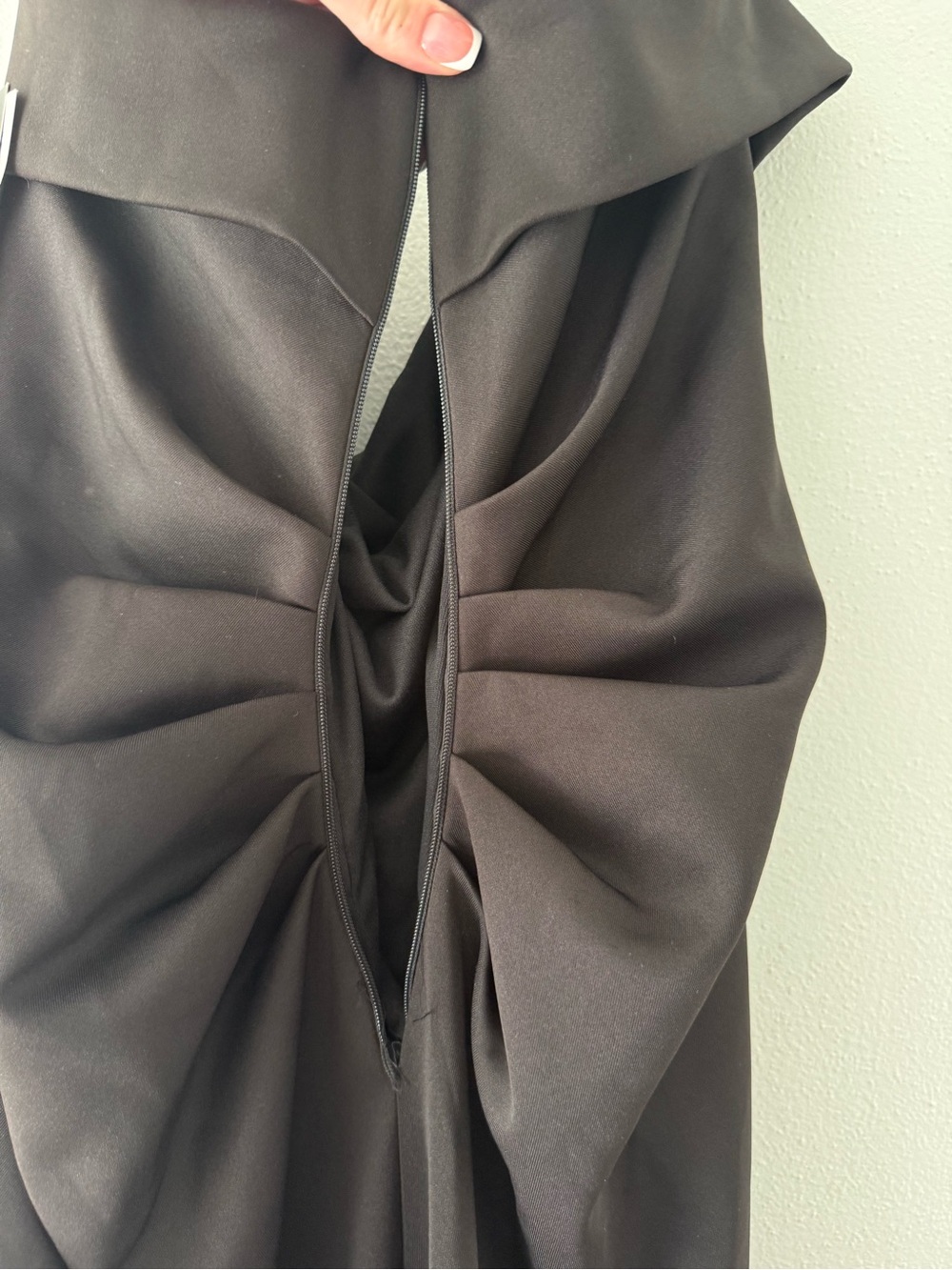 Xscape Black Cowl Neck Ruffle Maxi Dress - Picture 6 of 8